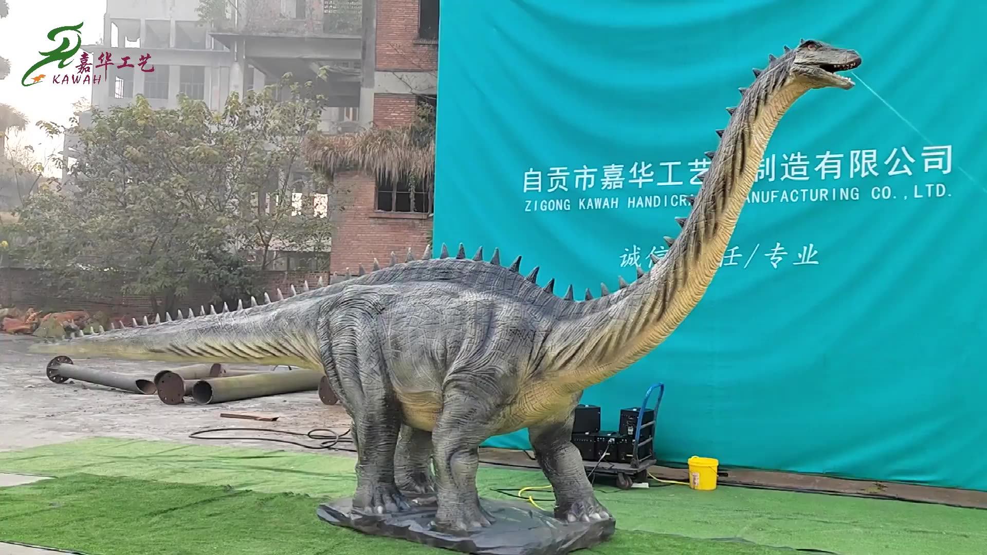 Giant Jurassic Park Dinosaur Animatronic Dinosaur Long Neck Life Size