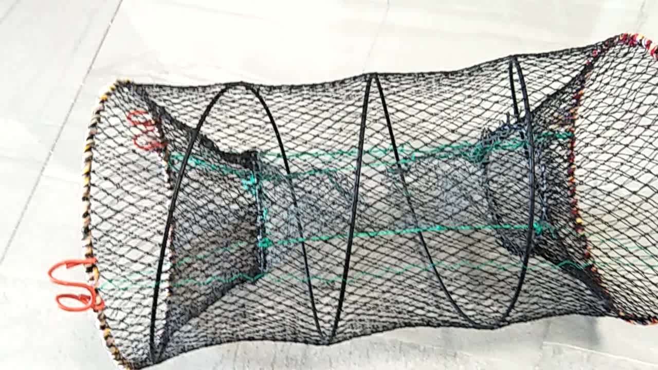 Fishing Trap Plastic Coated Wire Lobster Trap Fish Traps Spring Cage