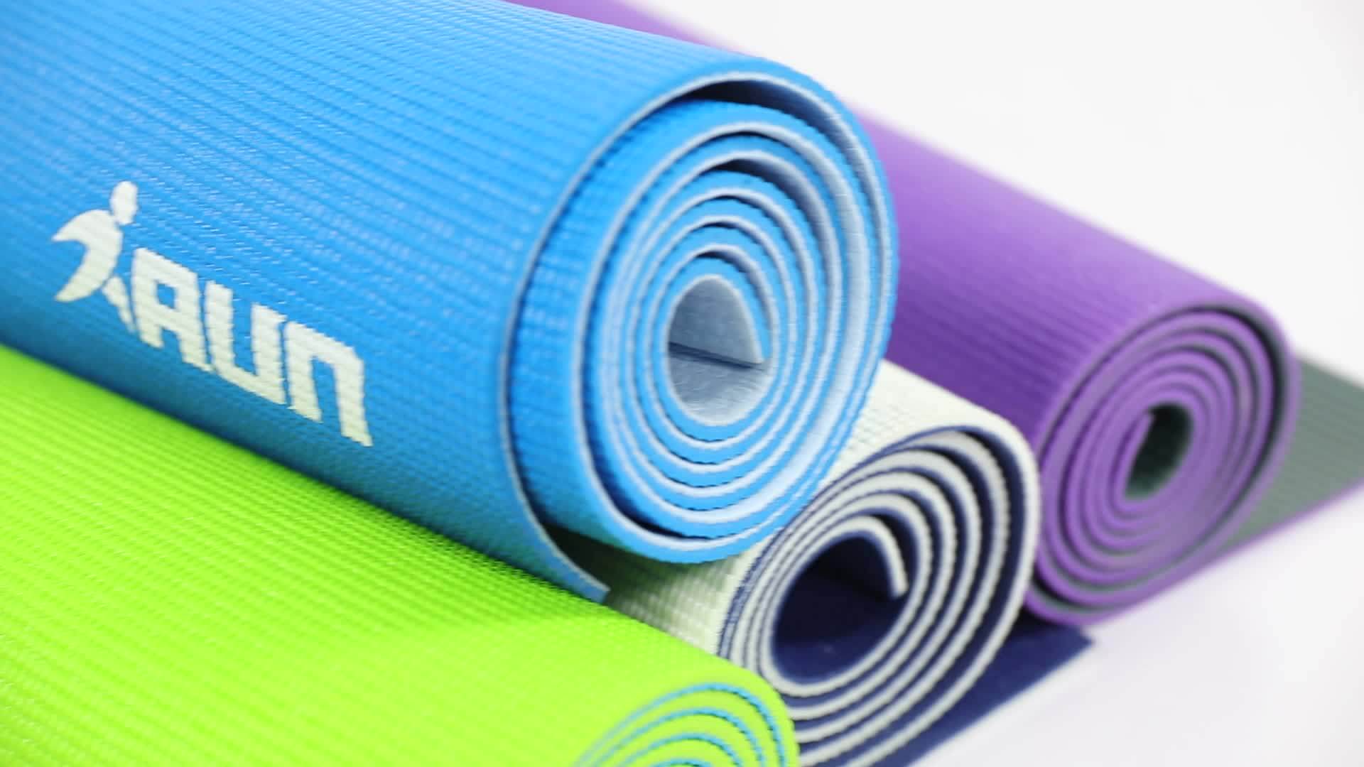 Yoga Beginners Thin Pvc Yoga Mat 6mm Trade Assurance Customizable Pvc