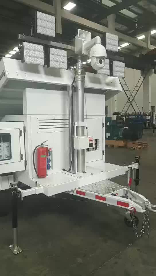 Telescopic Mast Battery Powered Night Scan Trailer Portable 4*100w Led Light Tower Buy Battery