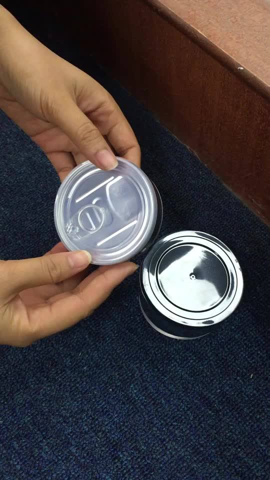 Manufacture Pet Plastic Clear Small Metal Tin Cans Seal With Lid In