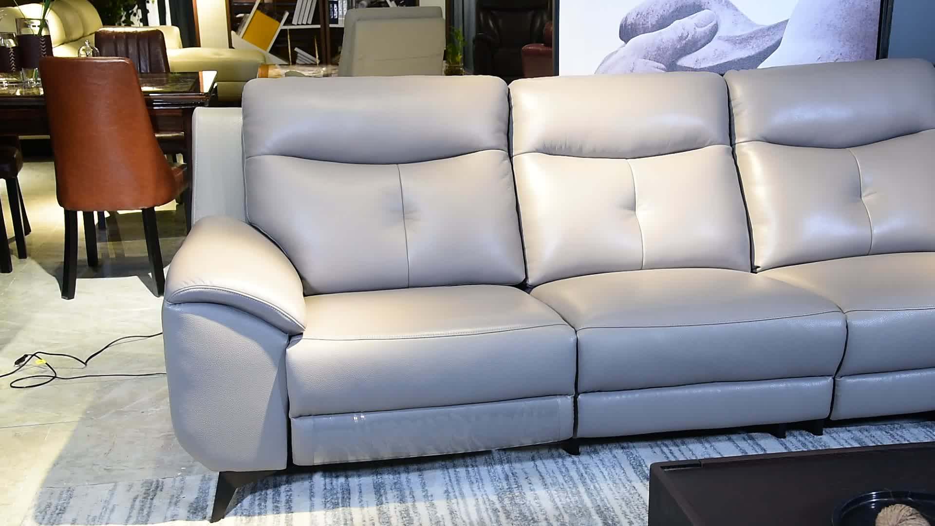 China Furniture Modern European Recliner Sofa Living Room Functional L