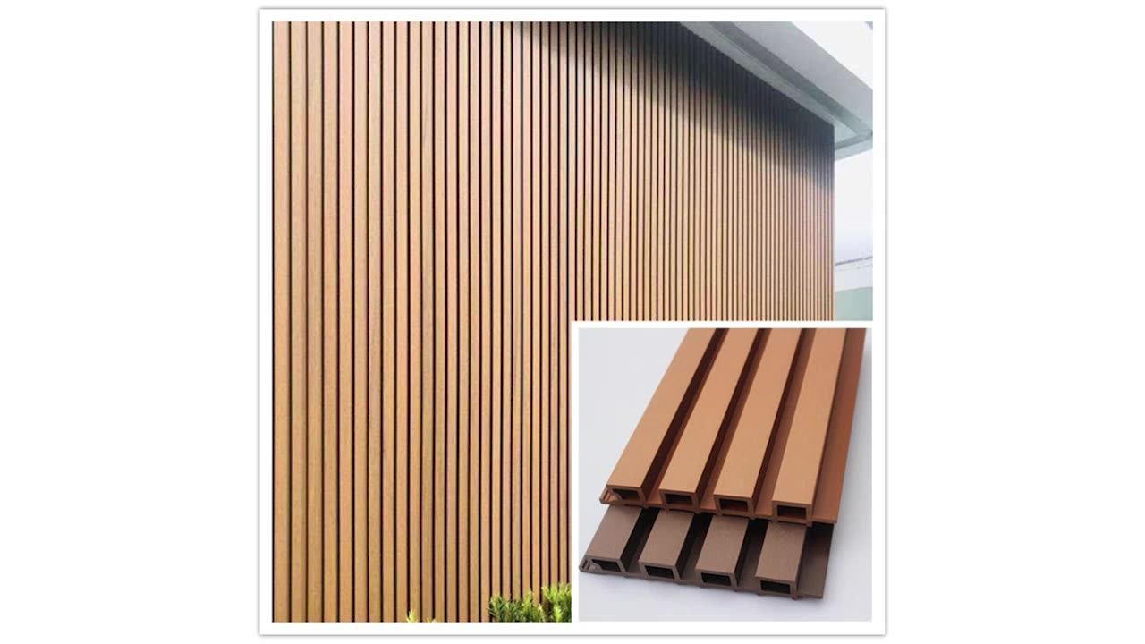 Outdoor Wpc Coextruded Fluted Cladding Panel Buy Exterior Wall Panel