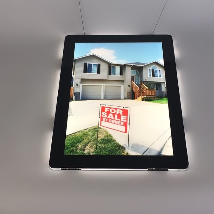 Advertisement Hanging Led Light Pockets Vitrine Media Real Estate Window Display Showcase Light