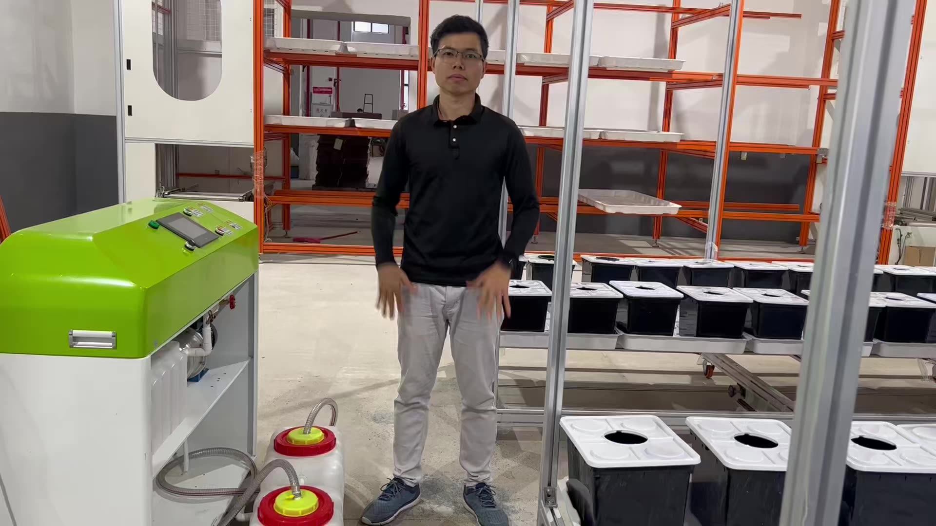 Rolling Wheels Hydroponic Setup Nft Rack For Plants Moving Easy High ...