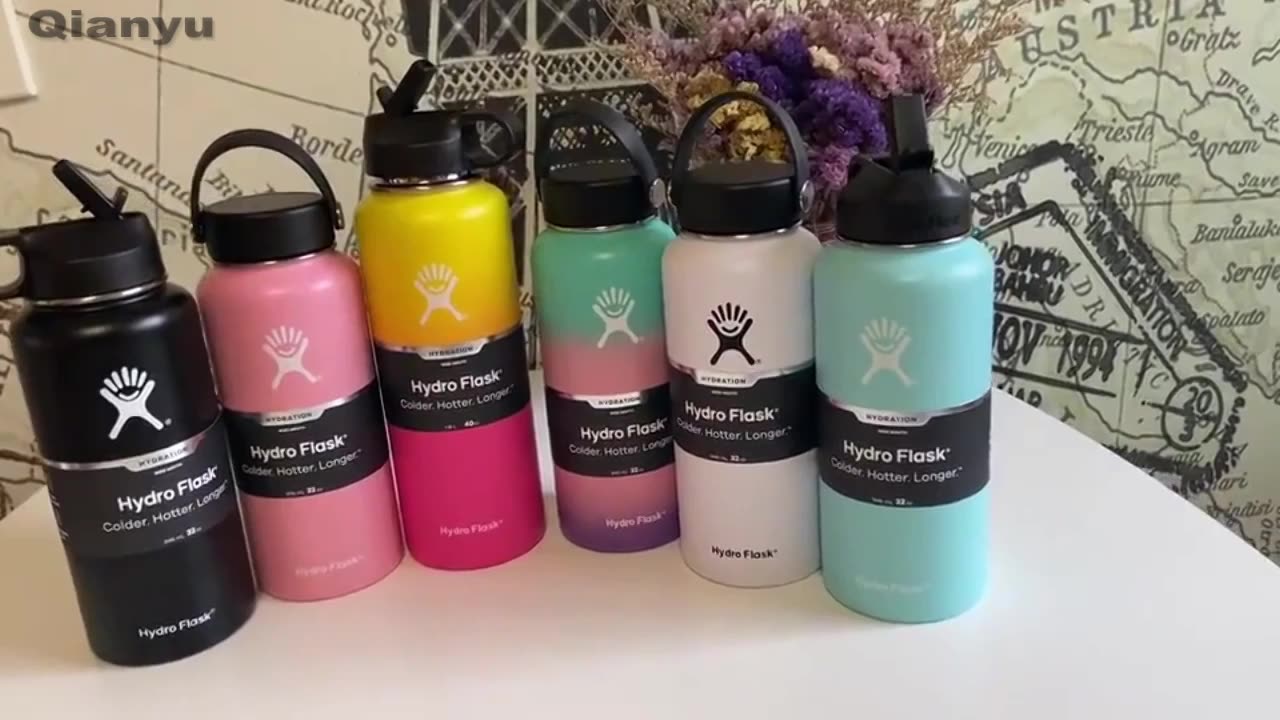 12oz 20oz 25oz 32oz 40oz 64oz Leak Proof Powder Coating Wide Mouth