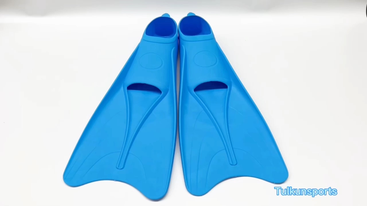 Long Blade Rubber Swim Flippers Kids And Adult Sizes Soft Quality Tpr
