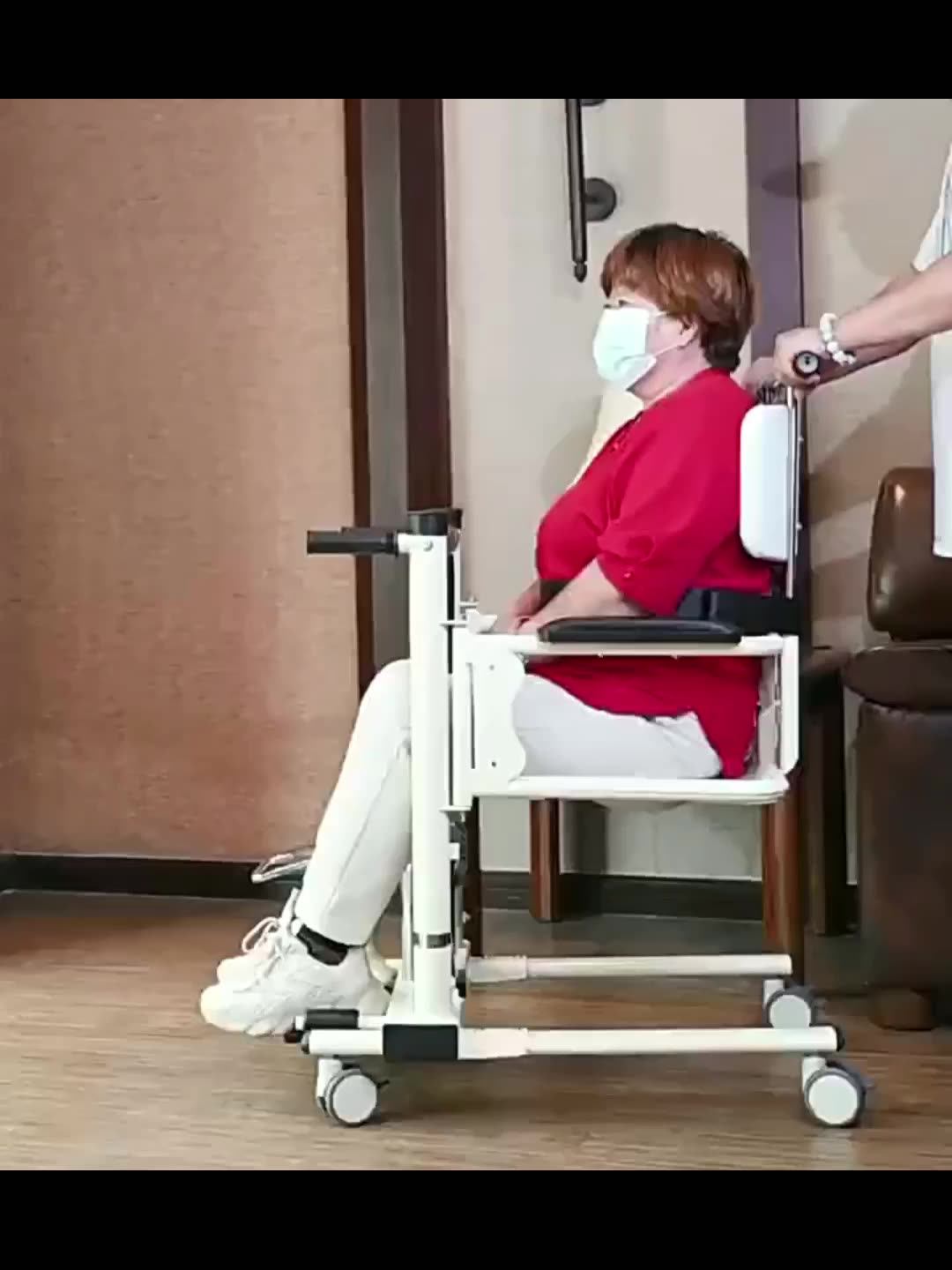 Paralyzed Patient Shifter Disabled Nursing Bath Chair Multifunctional Hydraulic Lifting Shift