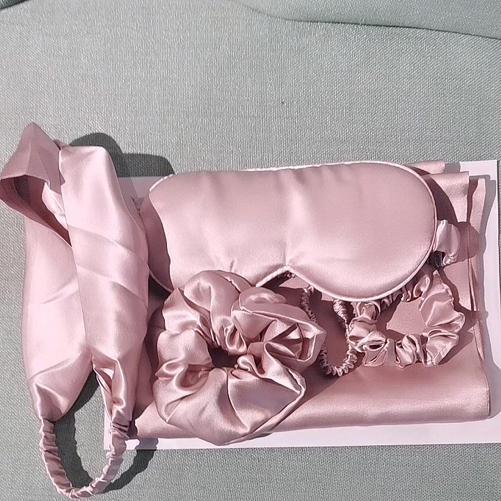100 Mulberry Silk Pillowcase Set With Facemask Eye Mask Gift Set Buy