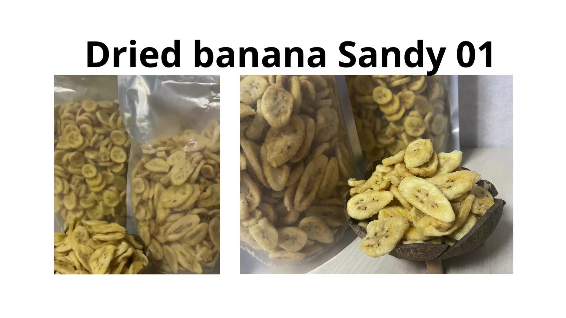 Premium Grade Vietnamese Crispy Banana Chips For Kids / Dried Banana