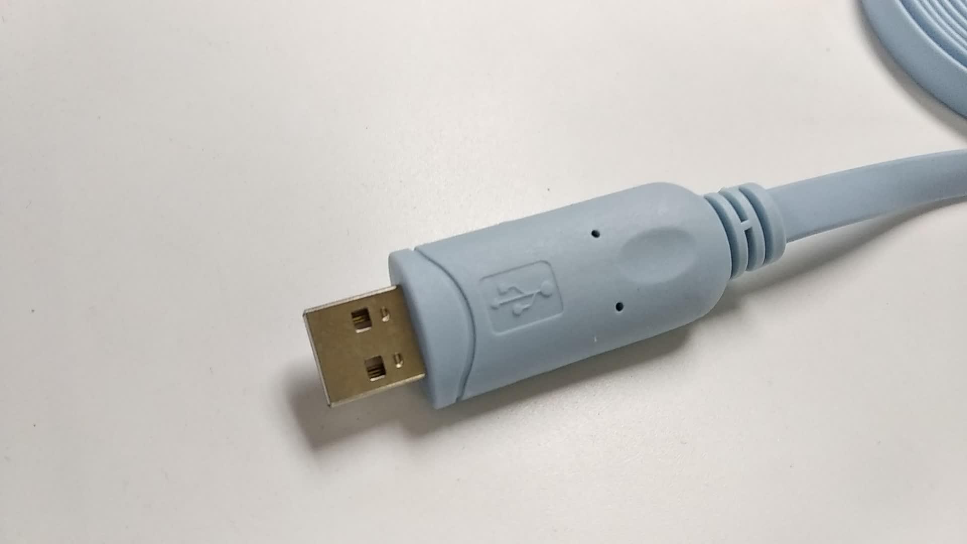 Ftdi Usb Rs232 Serial To Rj45 Rollover Console Cable For Cisco Router