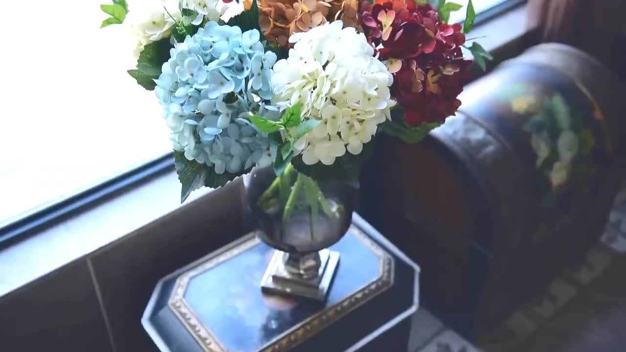 High Quality Artificial Flowers Home Decor Artificial Hydrangea Flowers