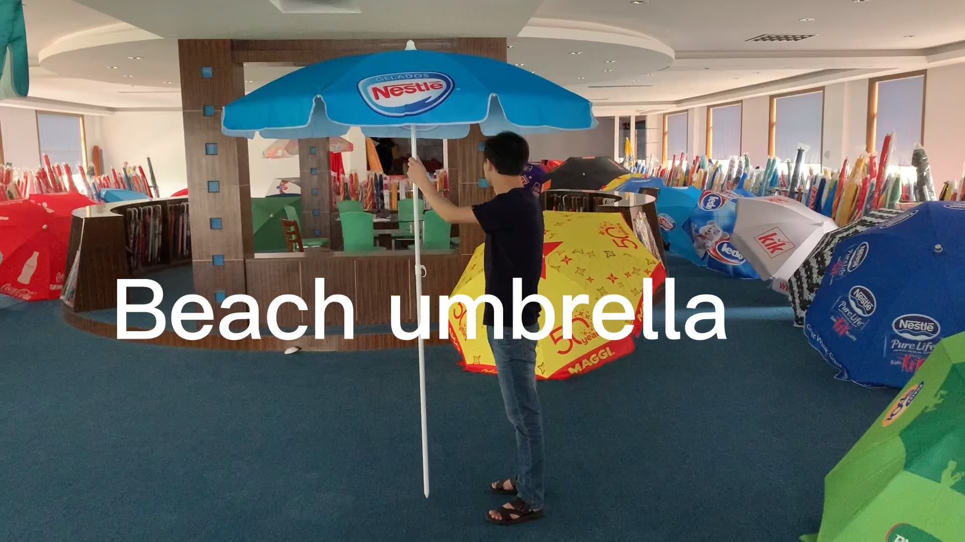 Sublimation Heat Transfer Printing Beach Umbrella Patio Umbrella Sea