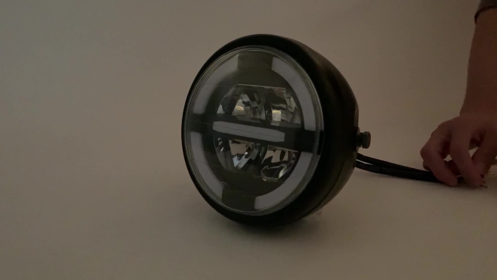 FARO MOTO LED Fanale Nebbia Faretto Guida con Velocità Impermeabile