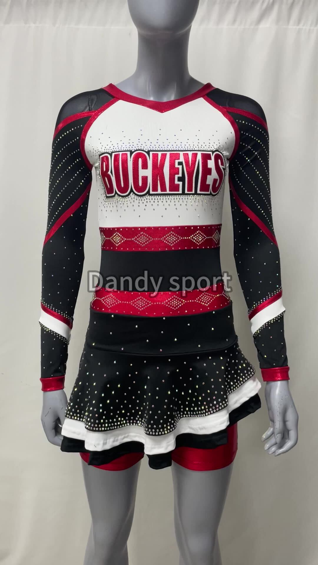 Full Sublimated Dry Fit Cheerleader Practice Wear Set Cheerleading