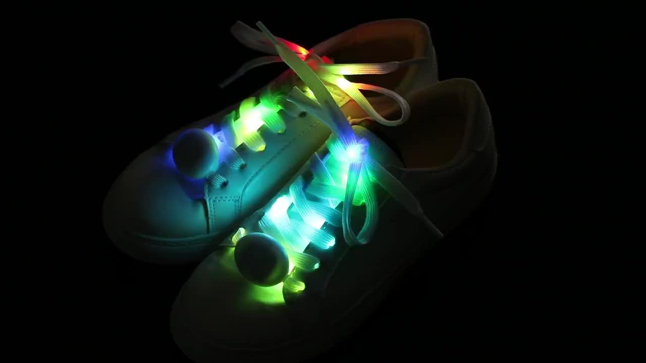 Luminous Shoelace Sport Men Women Shoe Laces Glow In The Dark Led