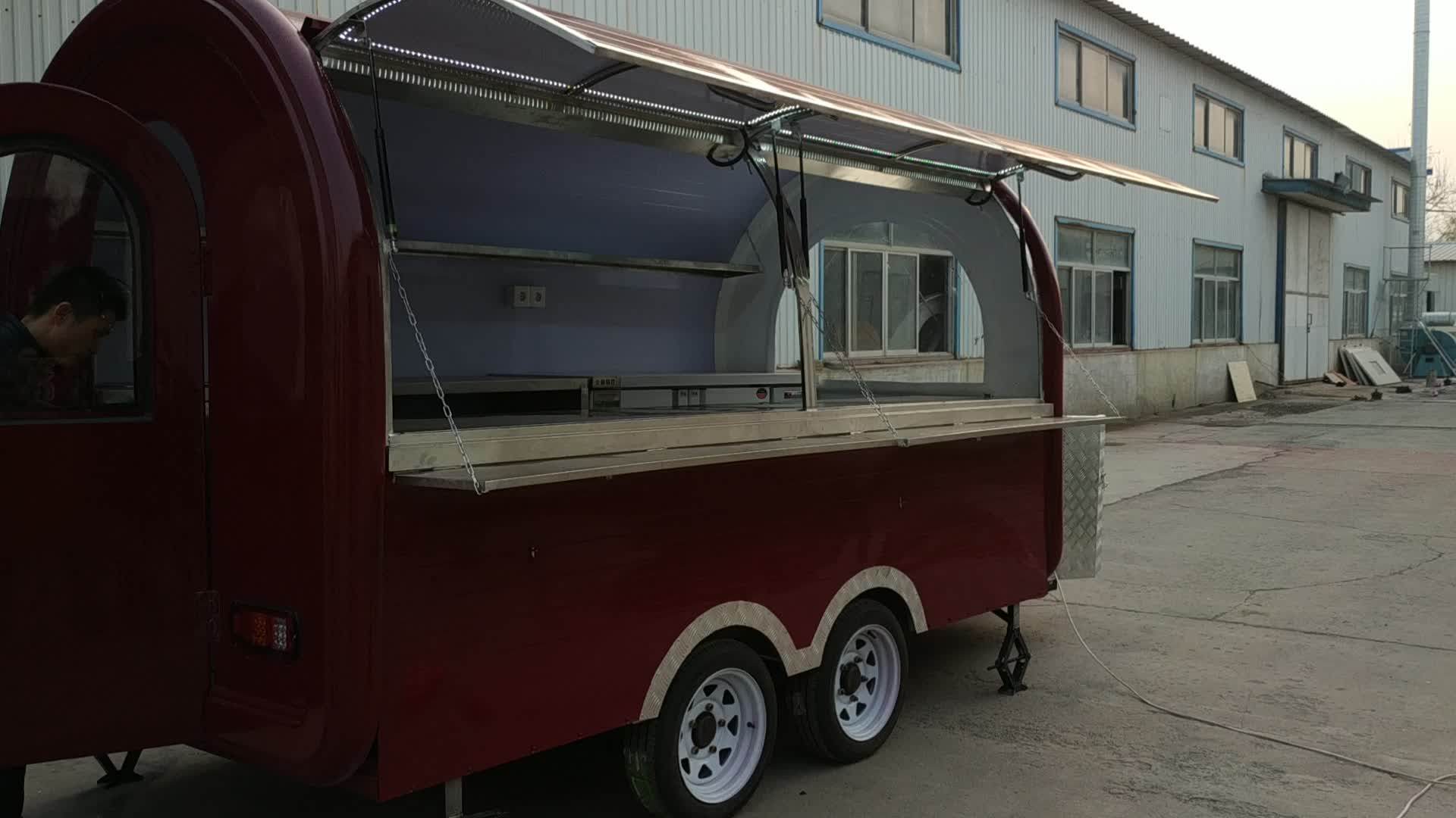 Mobile Crepes Food Truck Concession Towable Trailer Catering Trailer