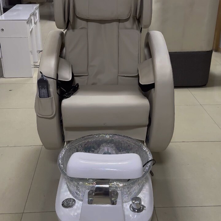 New Red Nail Massage Chair Pedicure Chair With Air Bag And