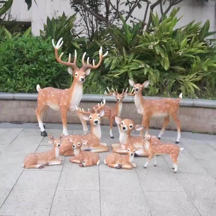 Life Size Deer Statues Large Deer Resin Sculpture Garden Statue Buy