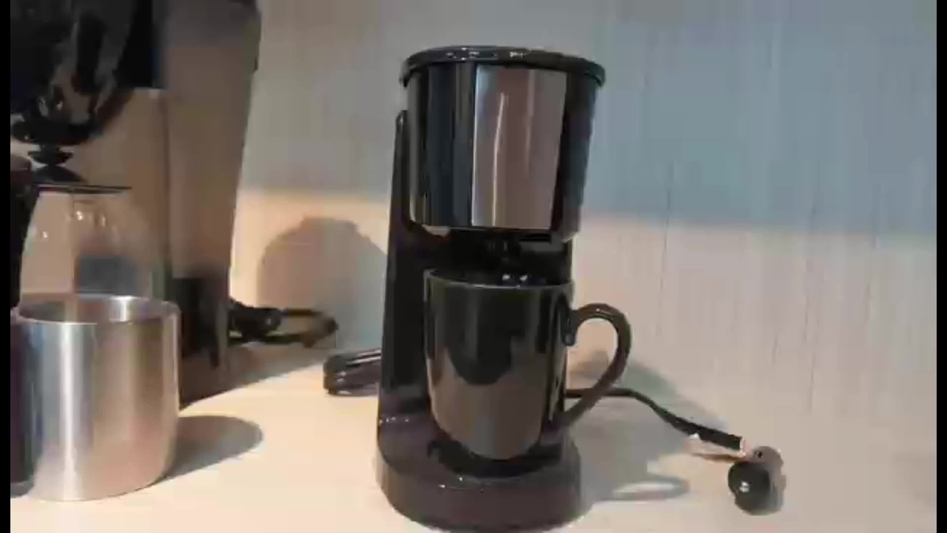 Drip 1 Cup Filter Dual Brew Coffee Maker 2 Cups Drip Coffee Machine For