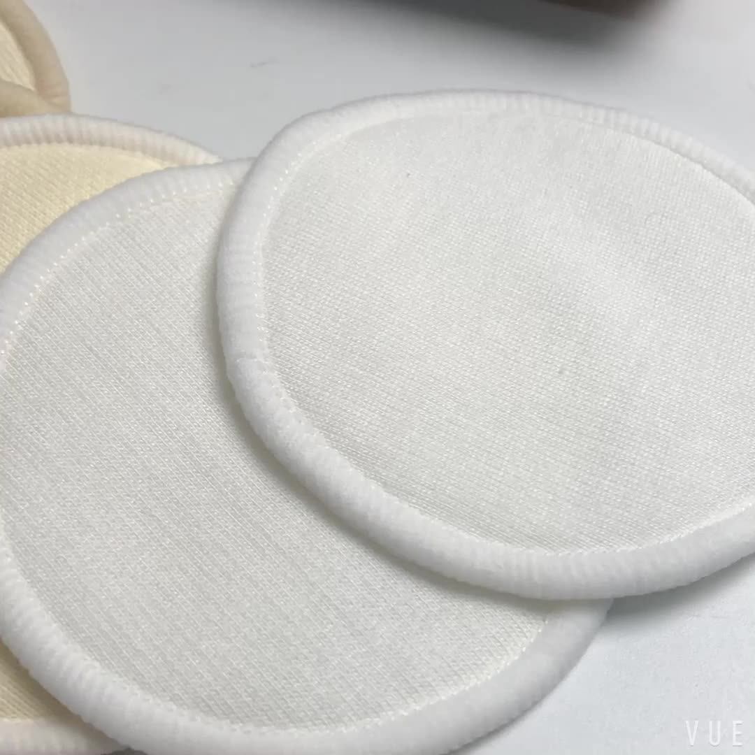 Rounds Washable Bamboo Reusable Cotton Pads Face Makeup Remover Pads