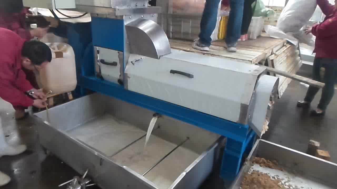 Vegetable Pulp Press Machine Ginger Juicing Double Screw Cold Press