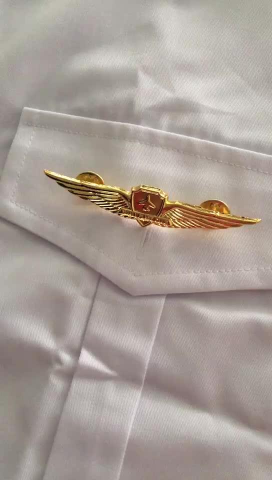 Wholesale Airline Flight Aviation Pilot Shirt Suits Uniforms For Men