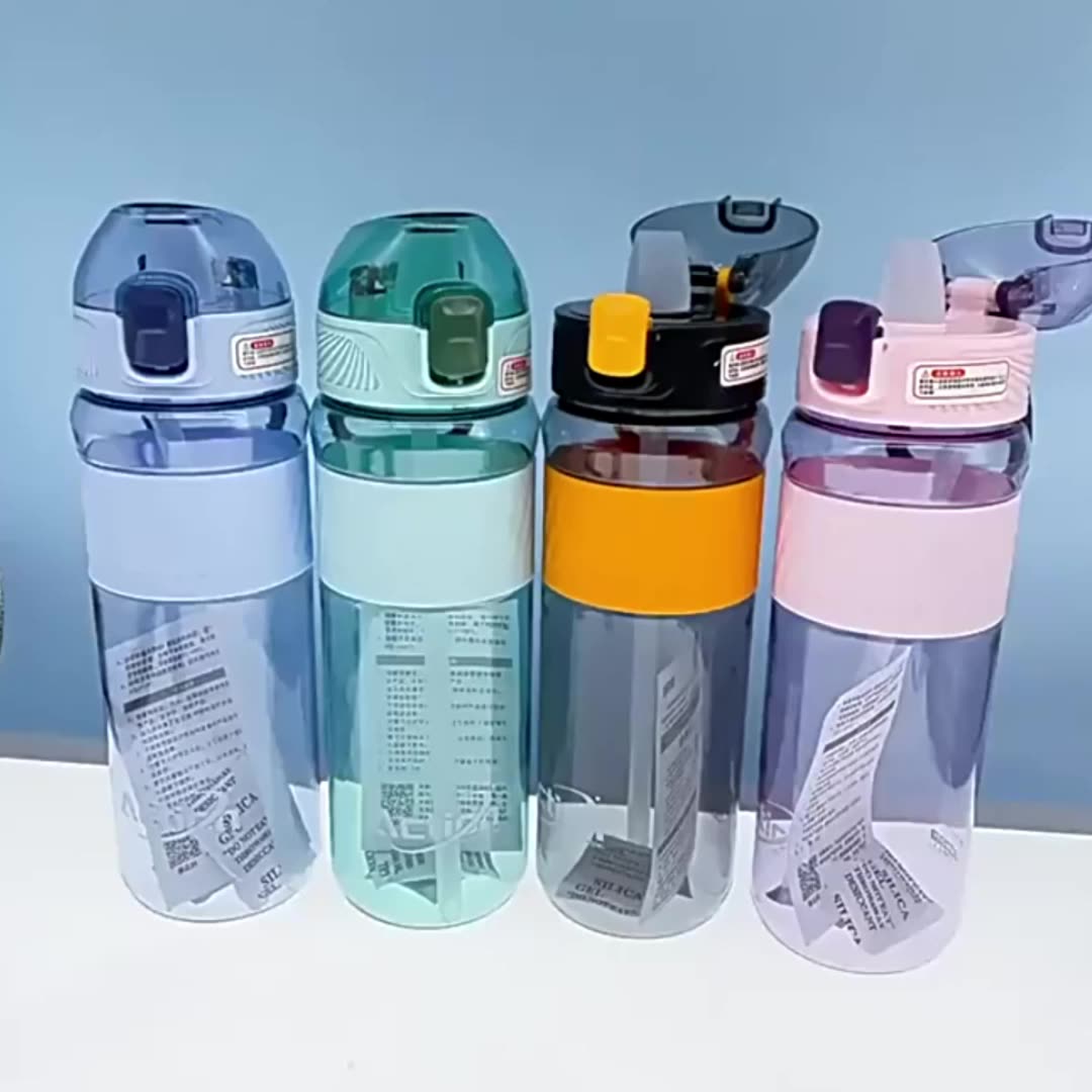 Wholesale Plastic Water Bottle With Straw Sports Pc Bottle Child Adult