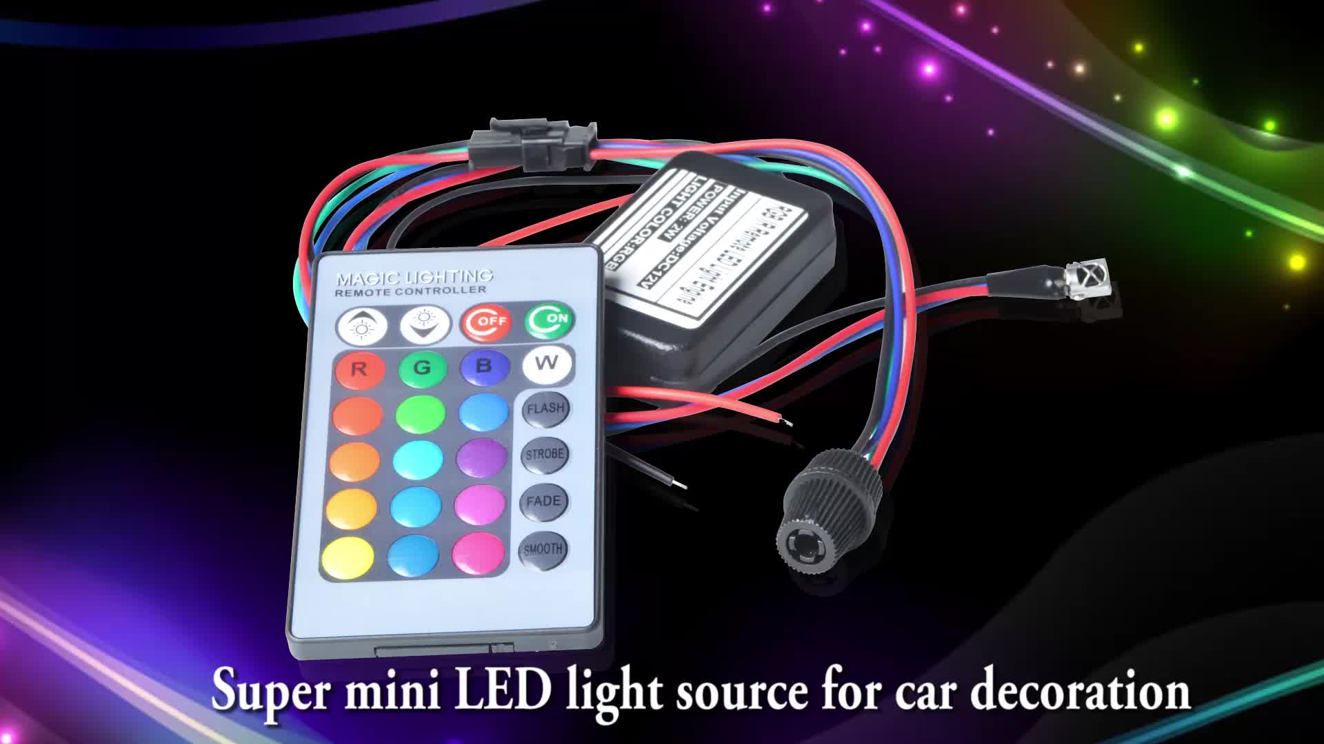 2w Side Glow Fiber Optic Light Kit For Car Decoration Buy Fiber Optic