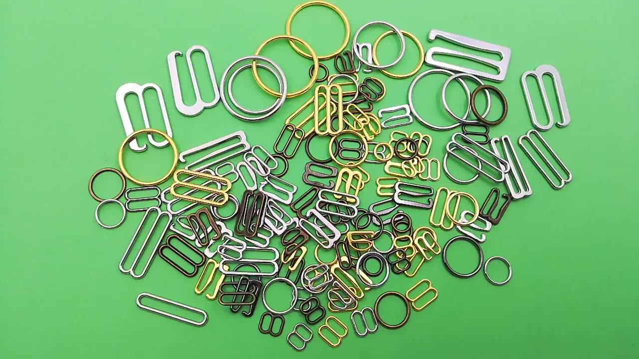 Low Price Metal Lingerie Hardware Bra Strap Adjuster Slider Ring Hook