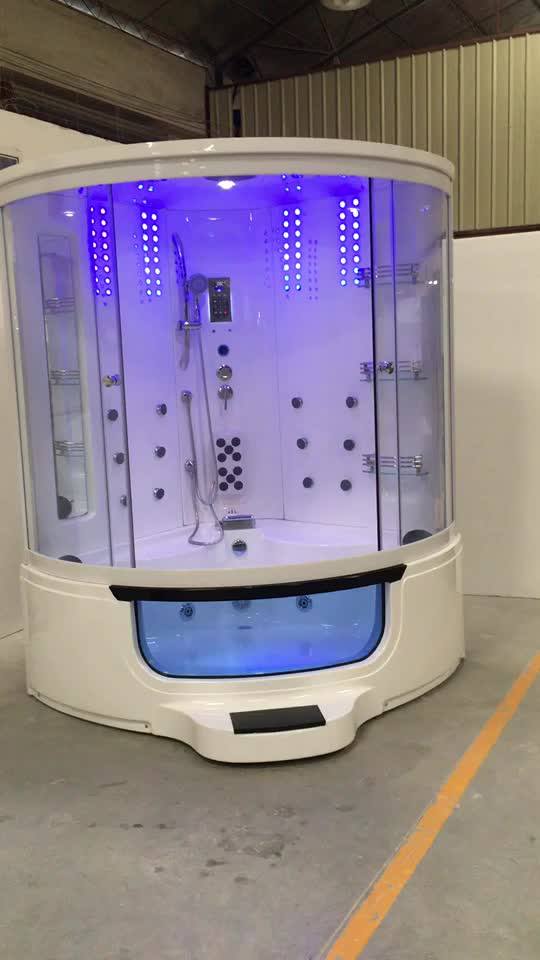 New Arrival 150x150m Two Persons Steam Shower Luxury Shower Combo Steam