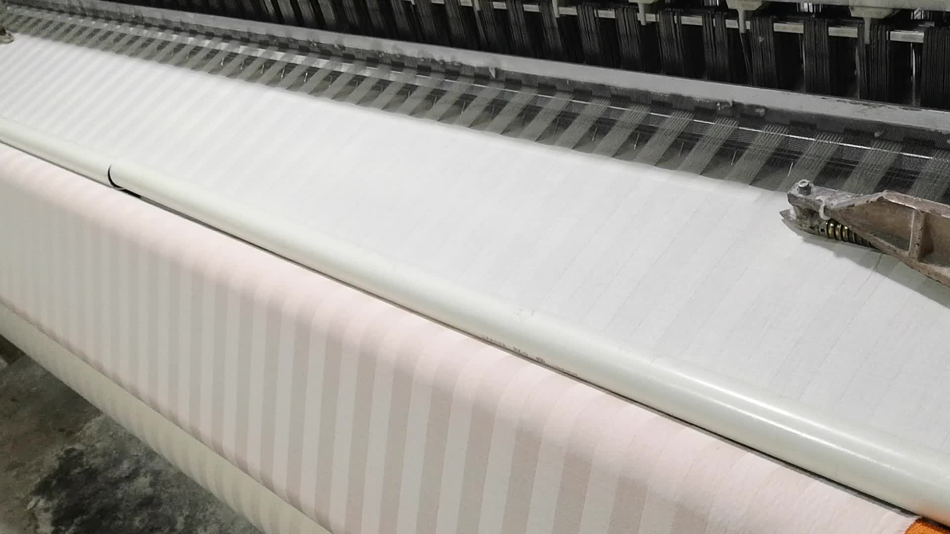 Cotton 300tc Jacquard Satin Stripe Hotel Bed Sheet Flat Sheet Buy