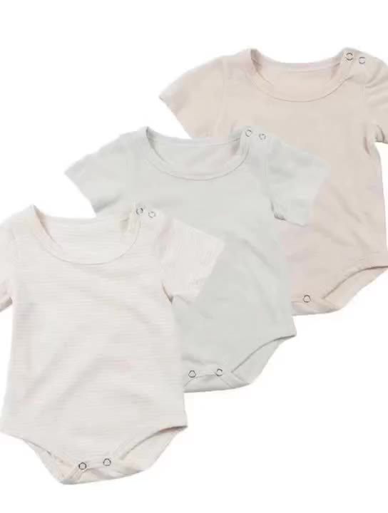 Newborn Clothes Bodysuits Hot Private Label Baby Clothes Organic Cotton