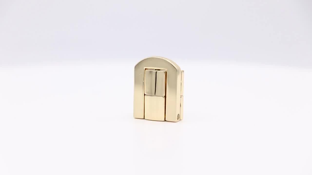 Factory Wholesale Gold Clasp Box 20*25MM Zinc Alloy Latch Lock for
