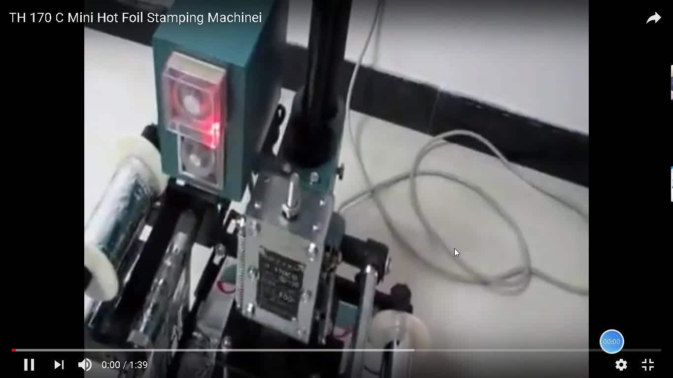 Flat Manual Hot Foil Stamping Machines Th170 Heat Press Machine Buy