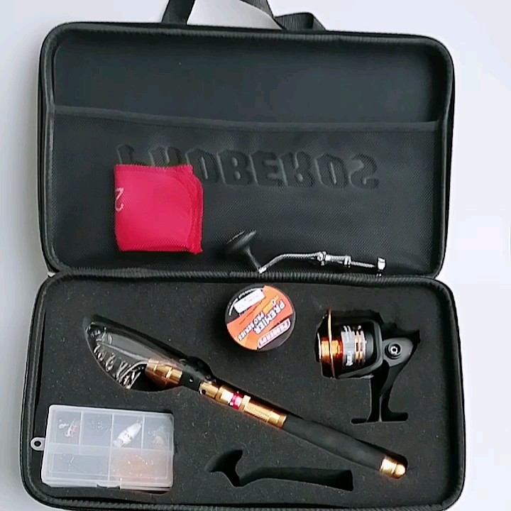 Portable Fishing Rod Combo Set Reel With Lure Telescopic Fishing Rod