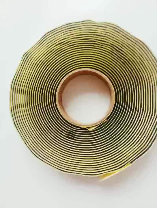 Butyl Doublesided Aggressive Reinforced Black Butyl Rubber Vapor