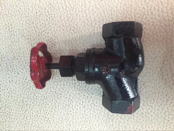 Shanghai golden bridge valve cast iron copper core S type screw stop valve Su type screw stop valve J11T-16