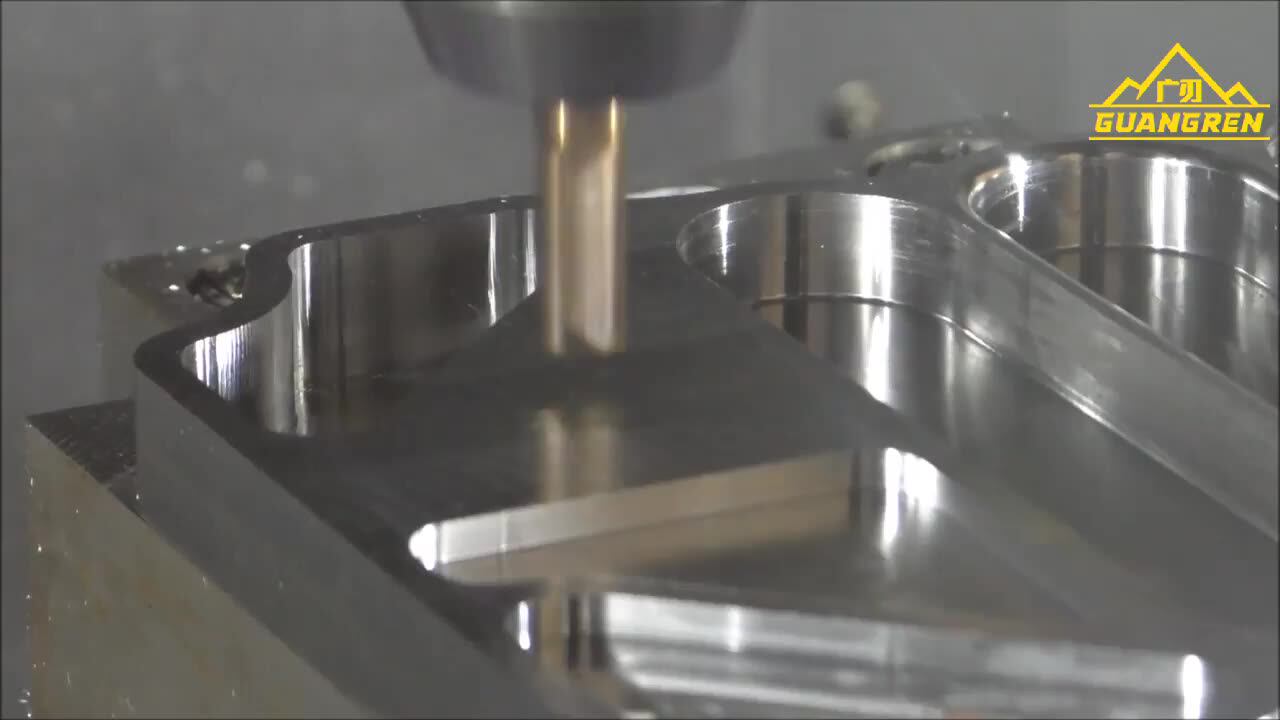 Guangren High Hardness Hrc55 4 Flutes 50mm Carbide Set Gear Cutting End