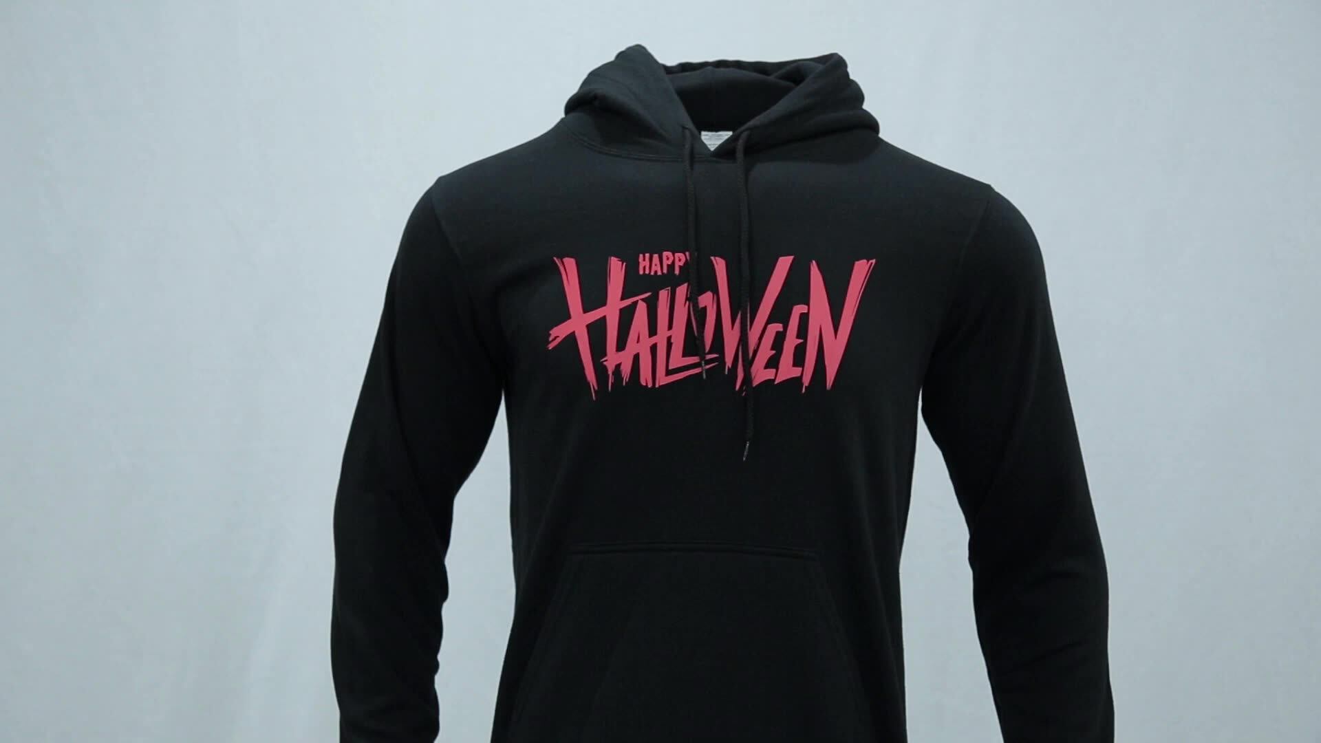 100 Cotton Hoodies Customized Logo Embroidered Blank Pullover Men Gym