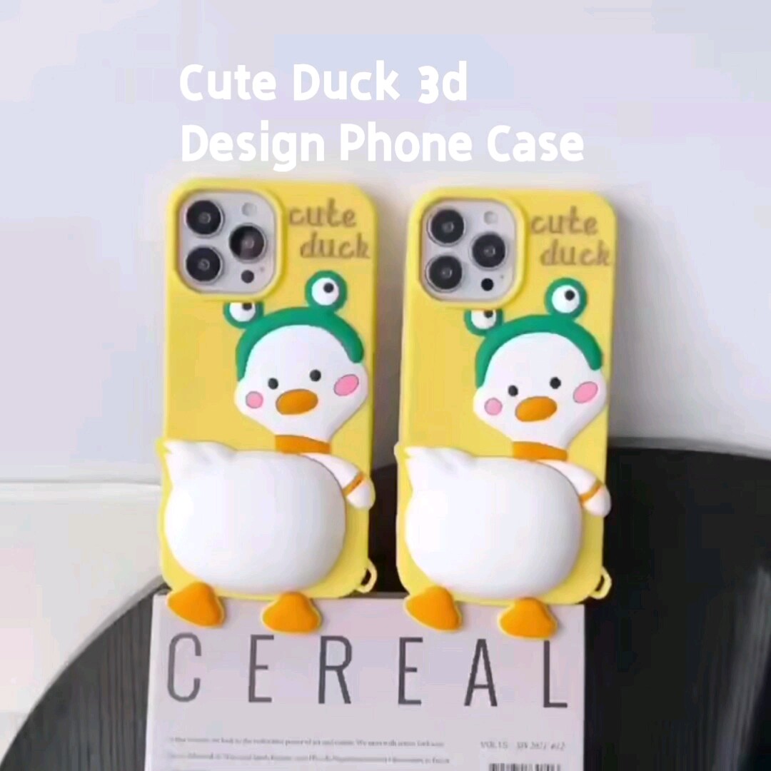 Silicone Cover Case Cow Lion Duck Facepalm Cute Meme Animal Goofy Head Poke Art - Foto 6