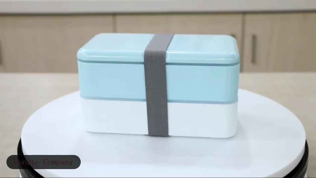 Lunch Box 2 Tiers For Microwave Dishwasher Bento Box With Reusable