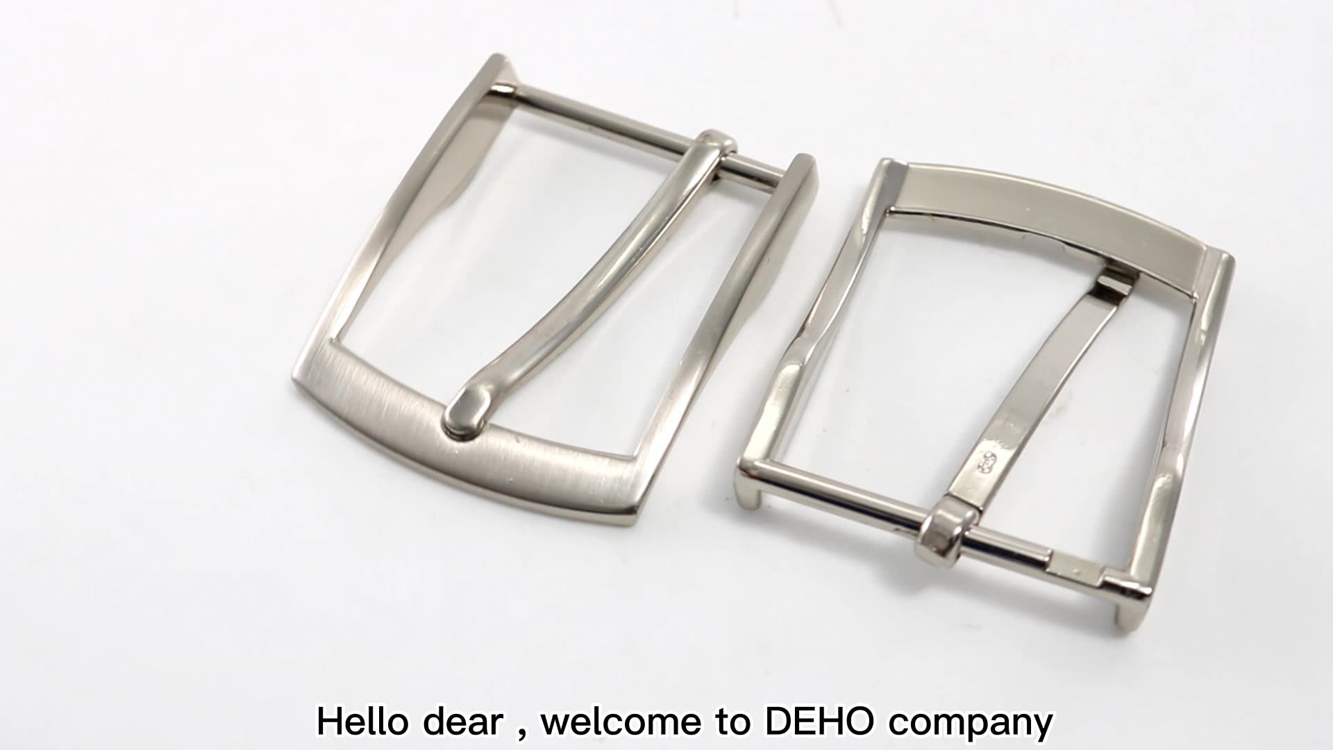 New Fashion Logo Brass Buckles Adjustable Clip Blank Stainless Steel