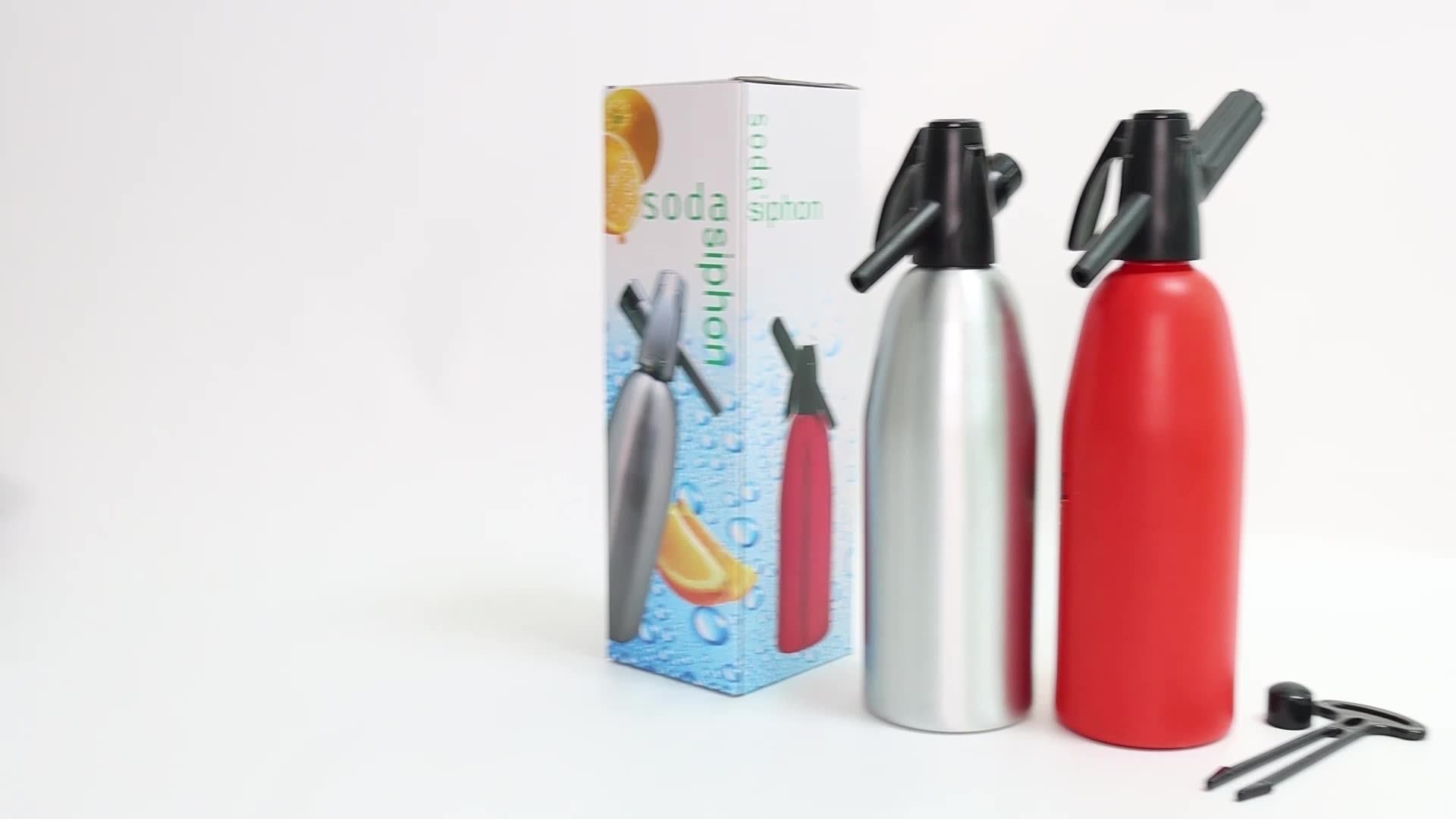 1l Aluminium Soda Sifon Fizz Maker Soda Machine Seltzer Water Schepper