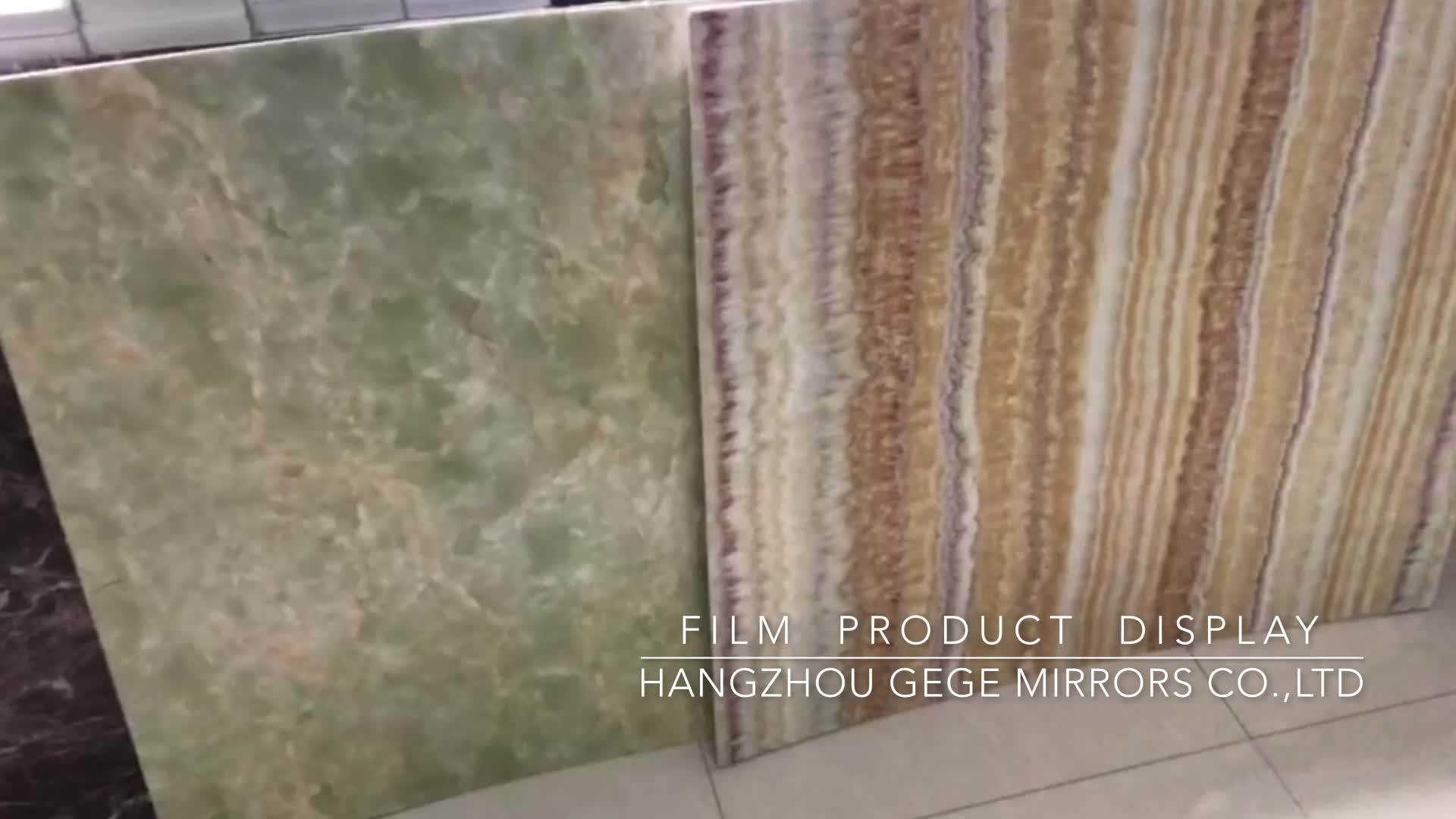 Uv Laminated Marble Film Foam Board Rigid Wall Panel Sheet For Decor Artifical High Gloss Marble