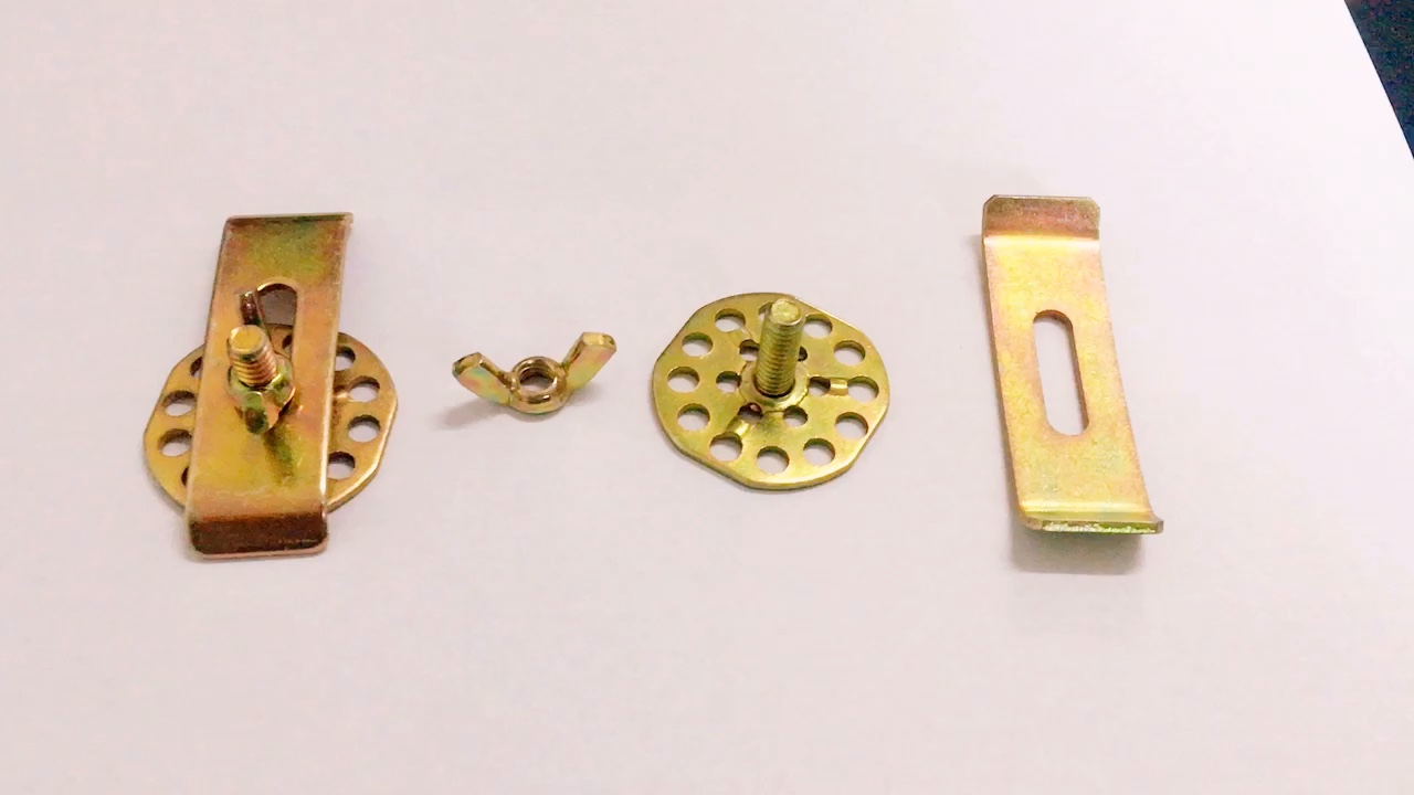 Zinc Plated Mounting Shelf Bracket Undermount Sink Installation Clips