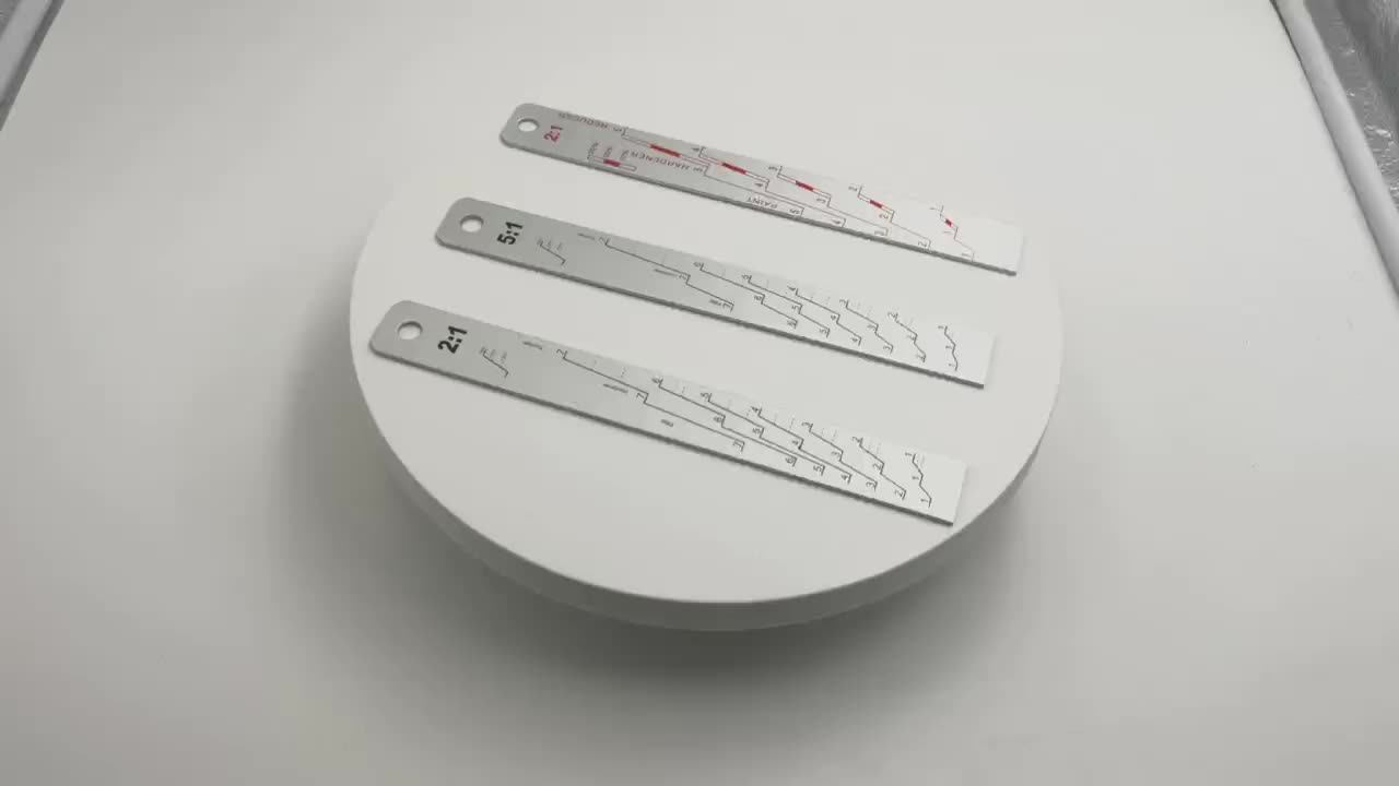 Aluminum Rulers Measuring Ratio 21 31 41 51 61 Paint Mixing Stick