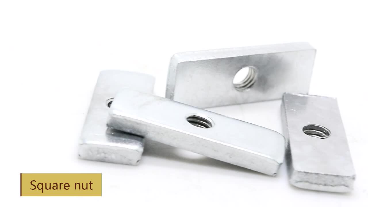 Carbon Steel Zinc Plated Square Nut Spring Nut Rectangle Nut Buy