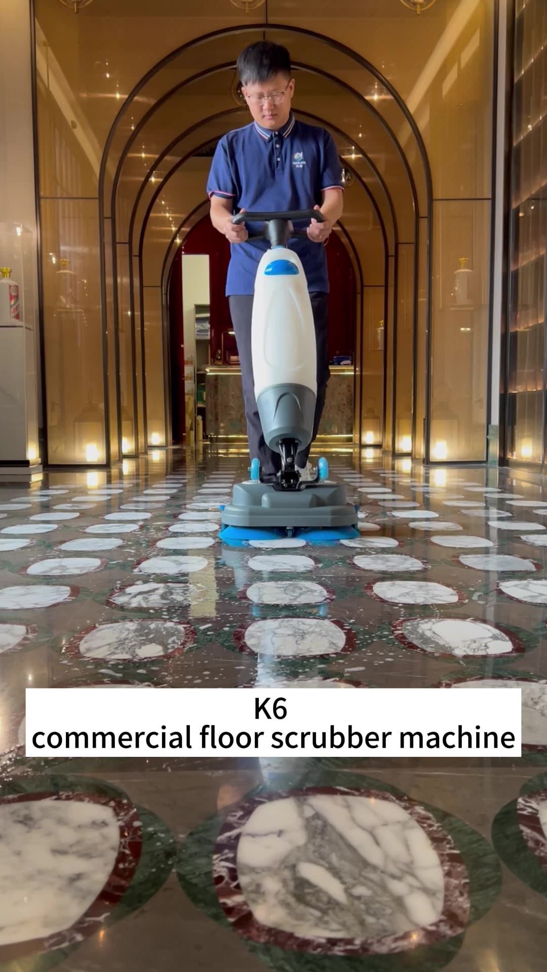 Cleanhorse K6 Electric Auto Floor Scrubber I Mop Ceramic Tile Epoxy