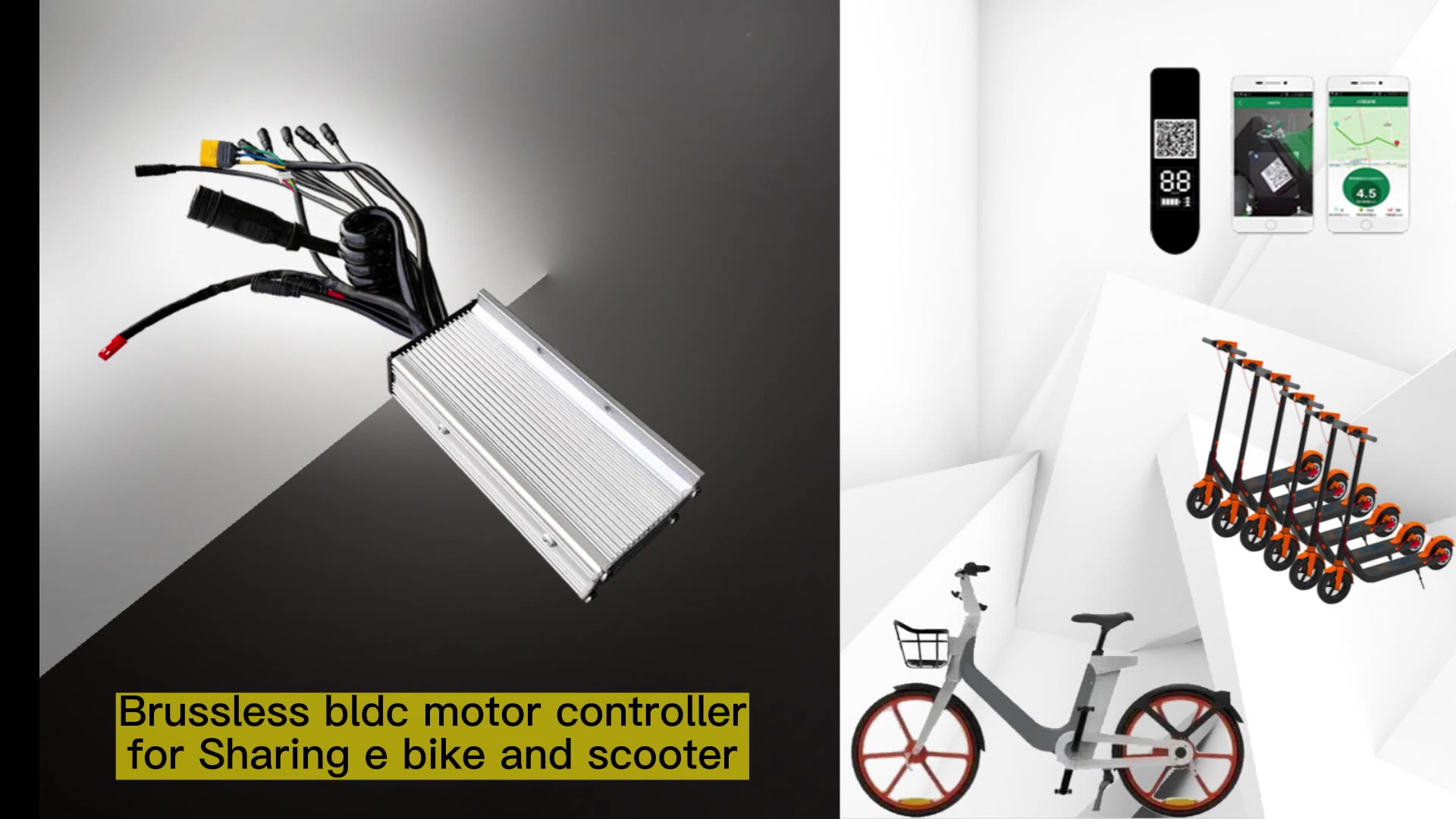 Gausstop Electric Scooter Controller 36v Dc Motor Control 48v Controllers Brushless For Sharing